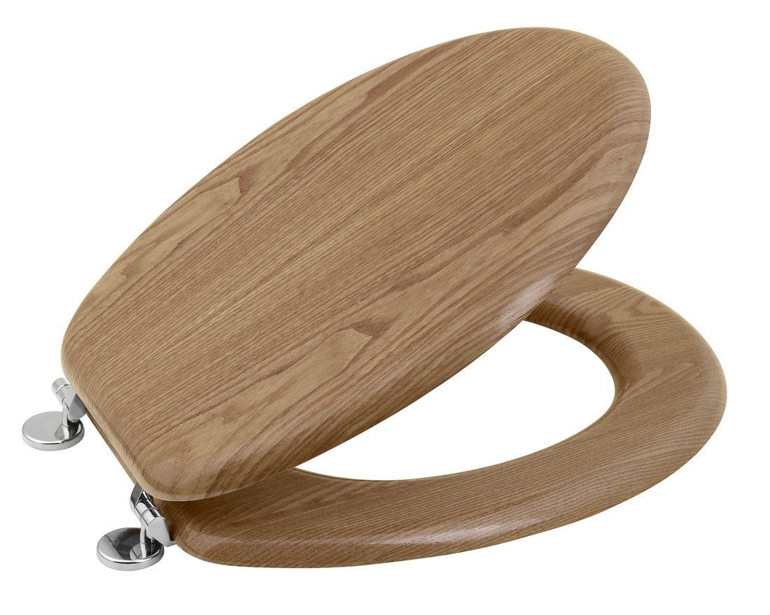 Aqualine toiletbril bruin 1705-10