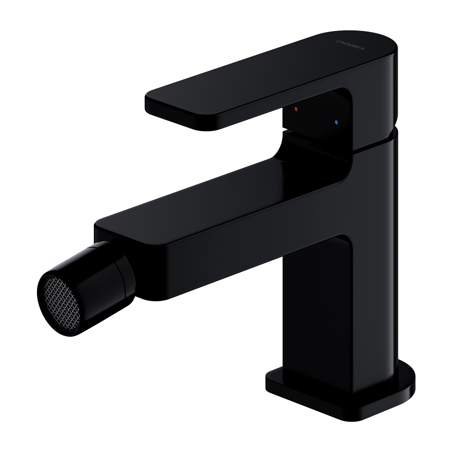 Omnires Baretti bidetkraan staand zwart BA7820BL
