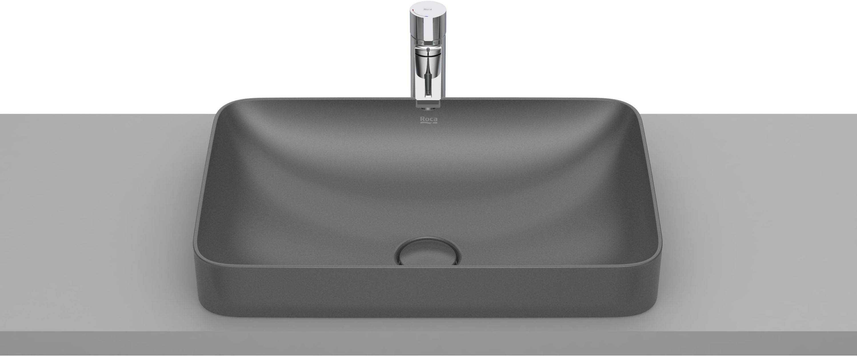 Roca Inspira wastafel 55x37 cm rechthoekig inbouw mat A327534640