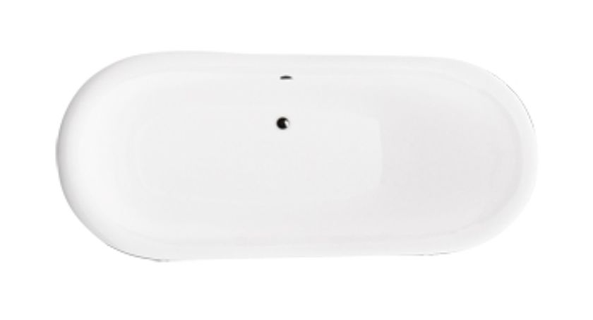 Besco Amelia vrijstaand bad 189x76.5 cm ovaal wit #WKA-190W+ZL