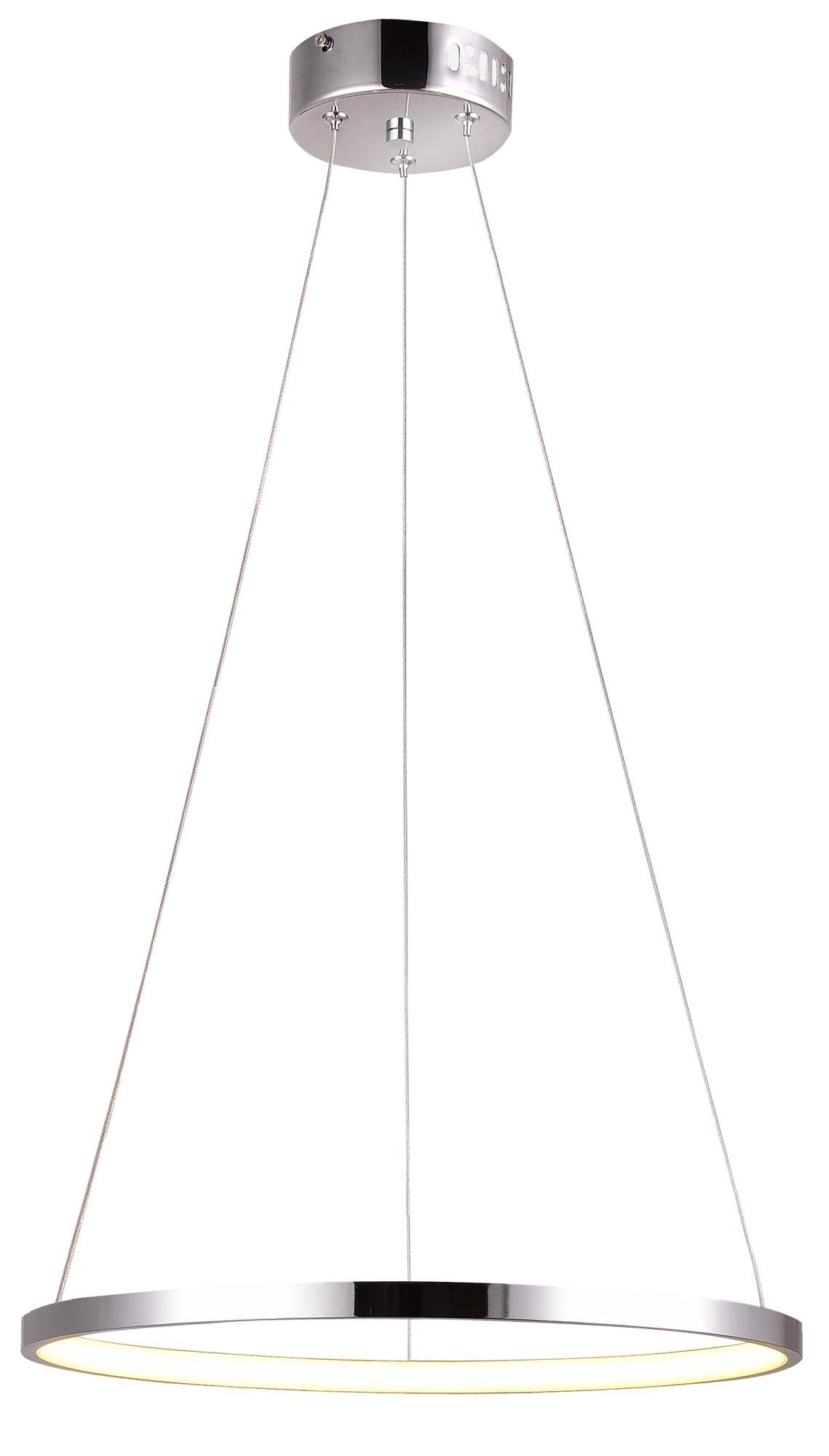 Candellux Lune hanglamp 1x25 W chroom 31-64646