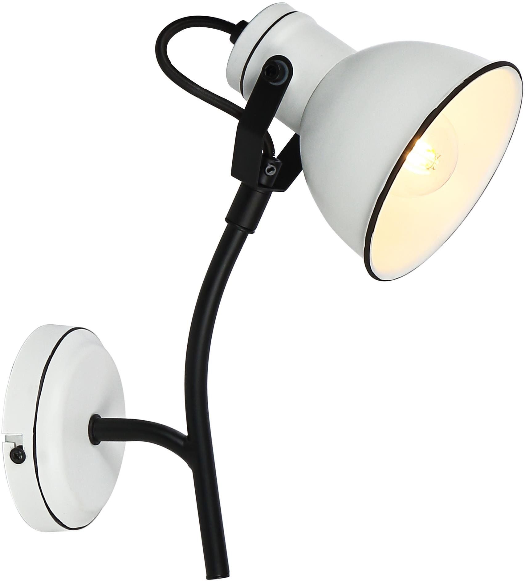 Candellux Zumba wandlamp 1x40 W wit-zwart 91-72122