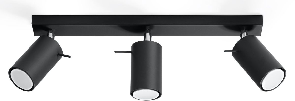 Sollux Lighting Ring plafondlamp 3x12 W zwart SL.0093