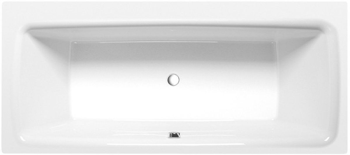 Polysan Kvadra rechthoekige badkuip slim 180x80 cm wit 17611S