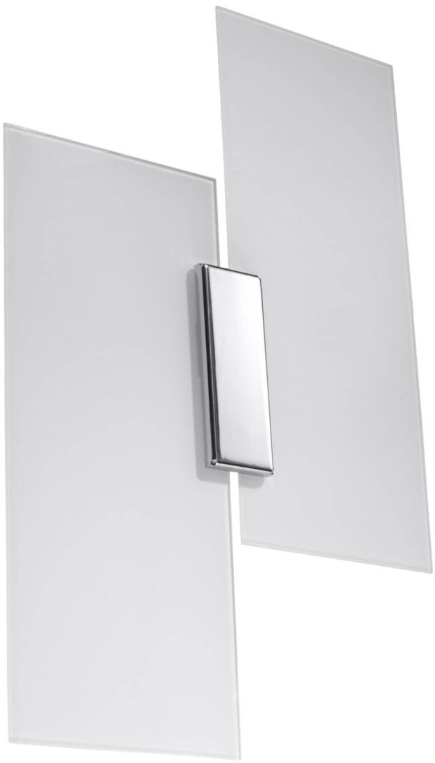 Sollux Lighting Fabiano wandlamp 2x60 W wit-chroom SL.0197