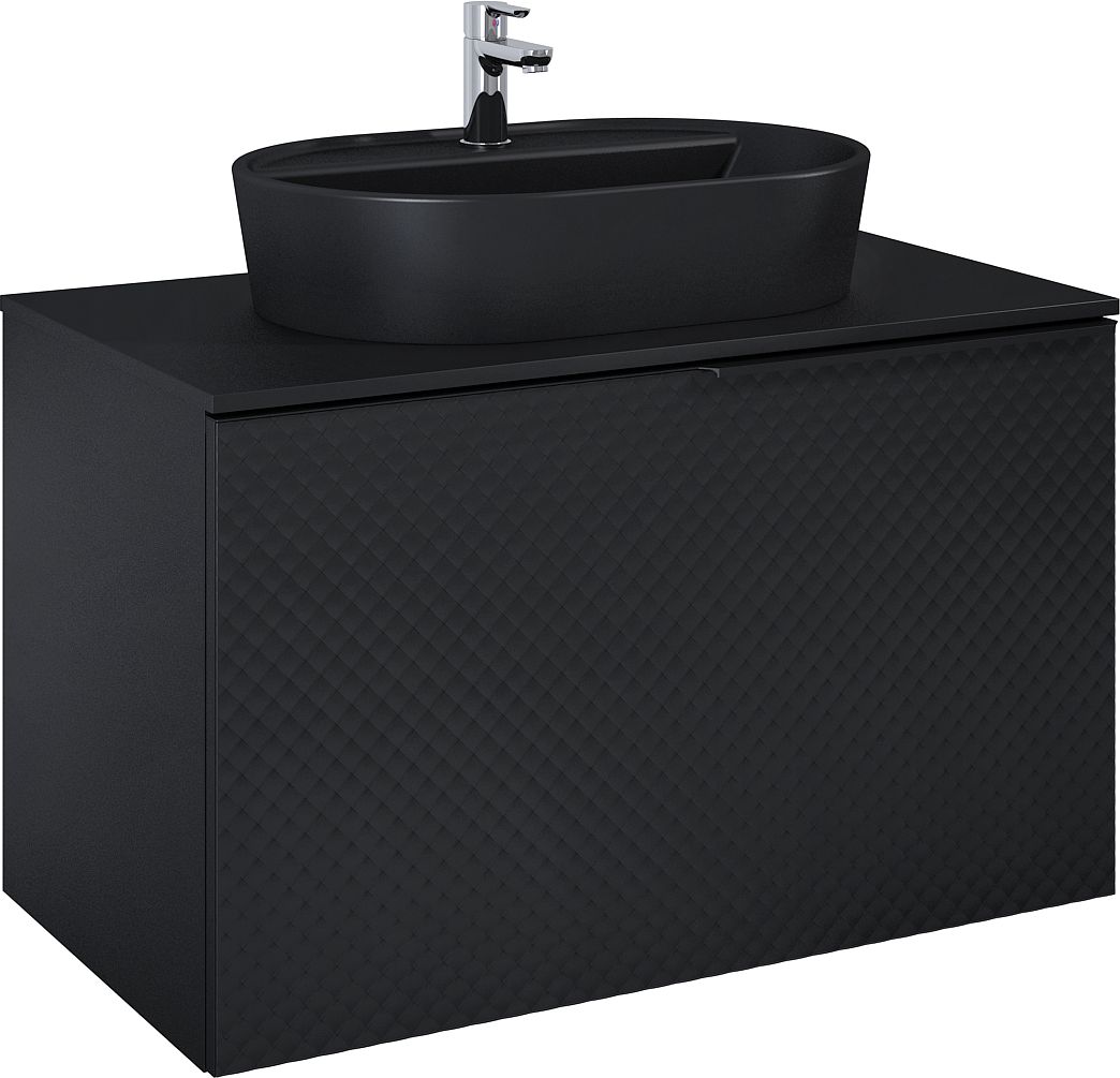 Elita Glam kast 91x47.1x54 cm hangend onder de wastafel zwart RE010900167160