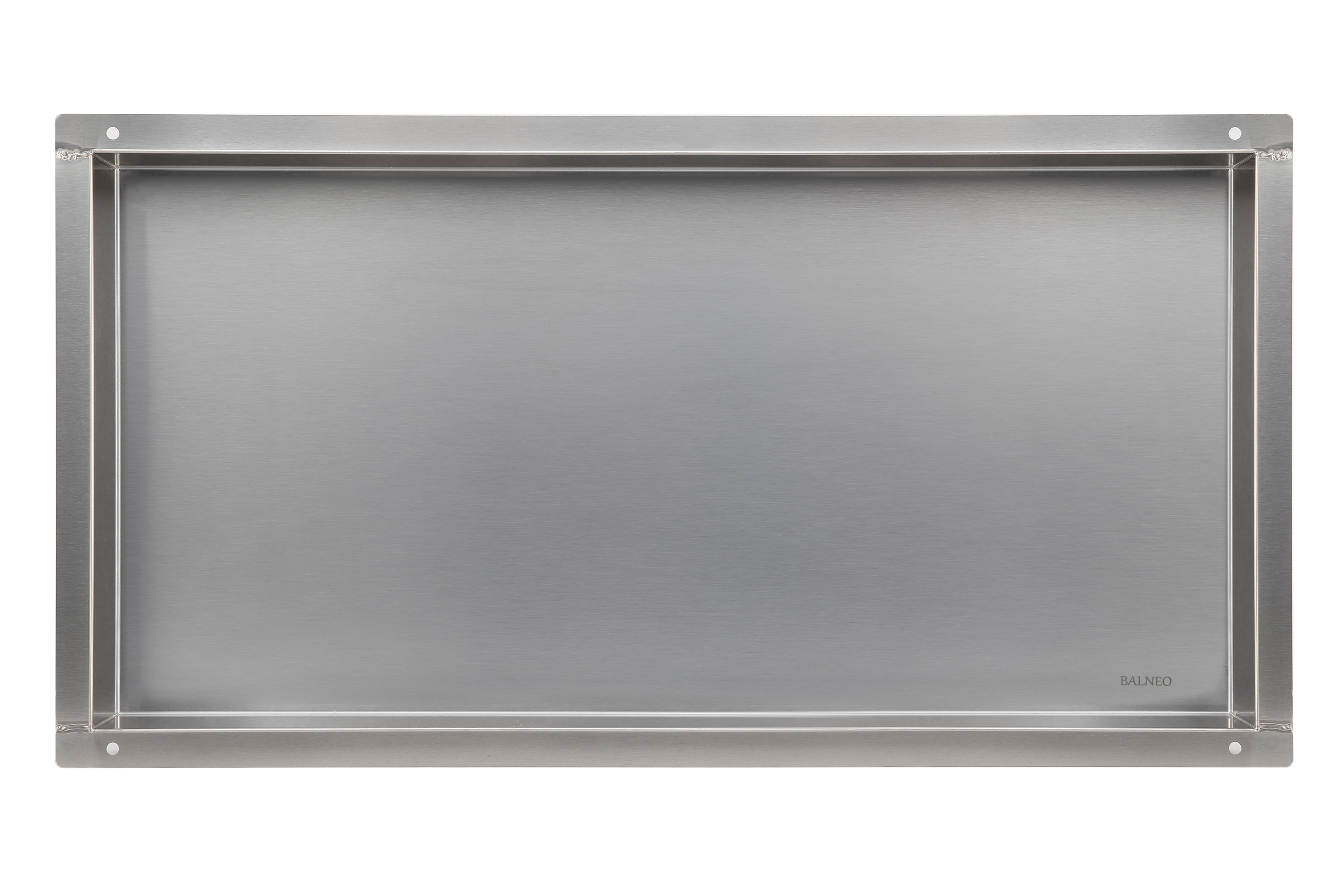 Balneo Wall-Box No Rim Inox inbouwplank 60 cm staal OB-IN4-NR
