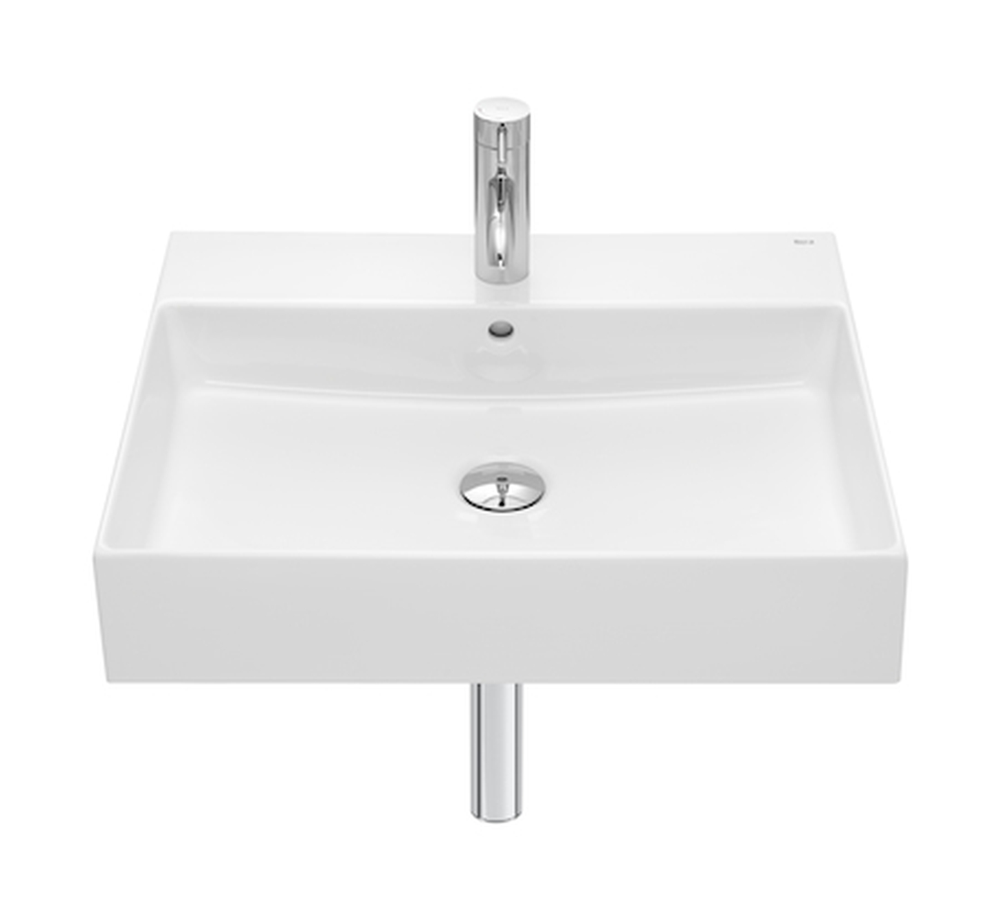 Roca Inspira wastafel 60x49 cm rechthoekig klassiek wit glans A32752CS00