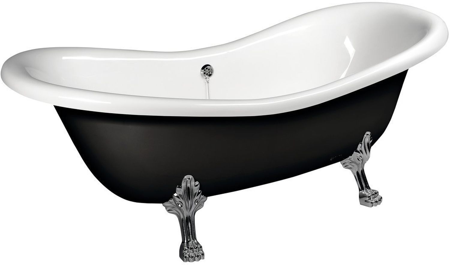 Polysan Charleston vrijstaand bad 188x80 cm ovaal tweekleurig 72958
