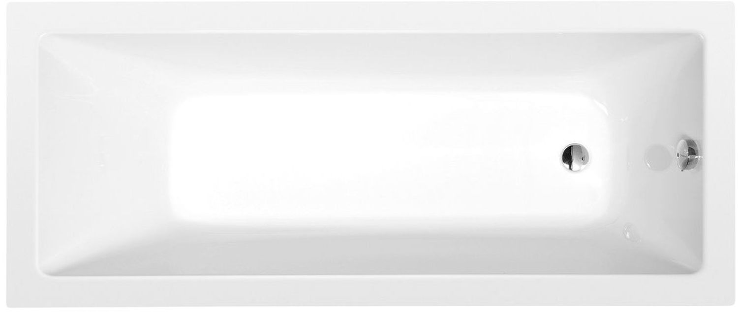 Polysan Noemi rechthoekige badkuip slim 160x70 cm wit 71707S