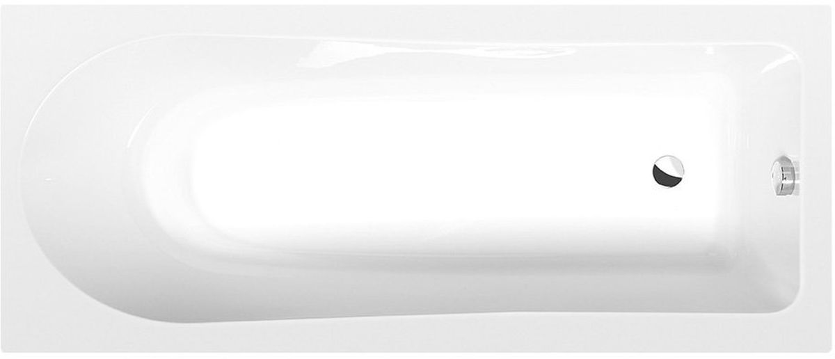 Polysan Lisa rechthoekige badkuip slim 170x70 cm wit 87111S