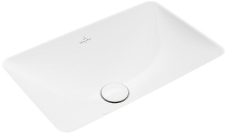 Villeroy & Boch Loop & Friends wastafel 45x28 cm rechthoekig onderblad wit glans 4A560101
