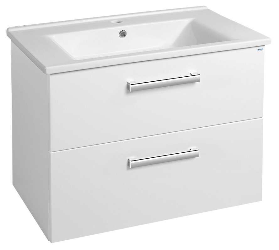 Aqualine Vega kast 72x43.8x57.6 cm hangend onder de wastafel wit VG073