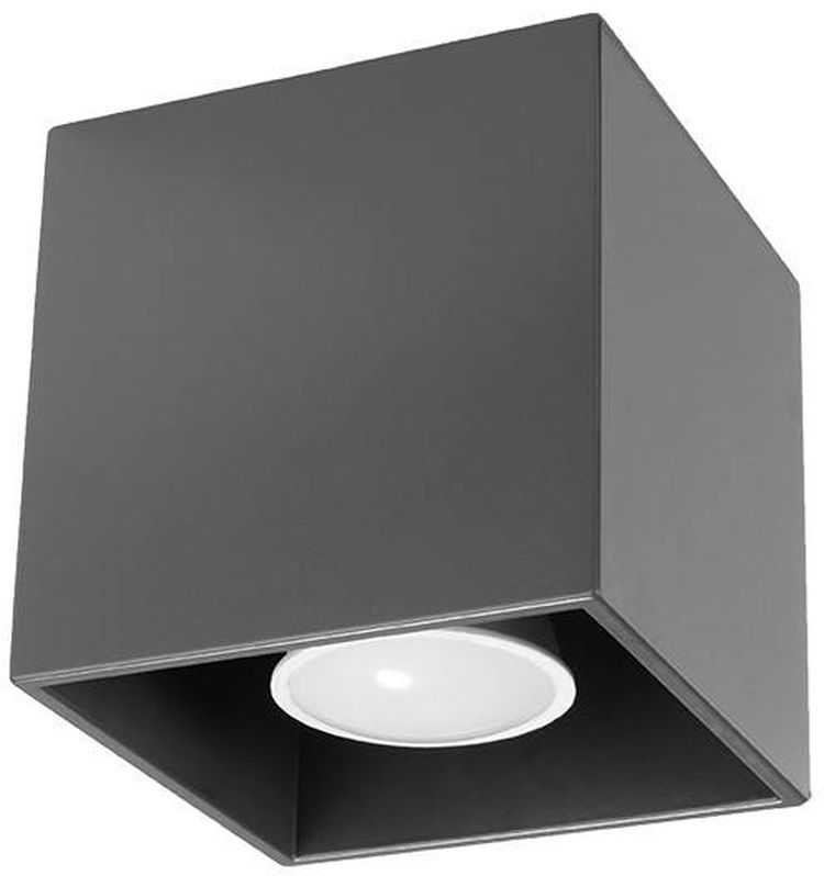Sollux Lighting Quad plafondlamp 1x40 W antraciet SL.0567