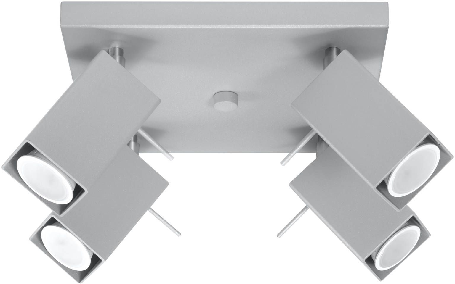 Sollux Lighting Merida plafondlamp 4x40 W grijs SL.0458