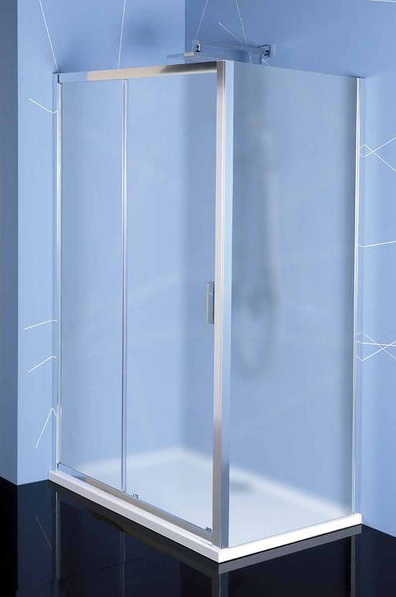 Polysan Easy Line douchewand 70 cm chroom glans/mat glas EL3138