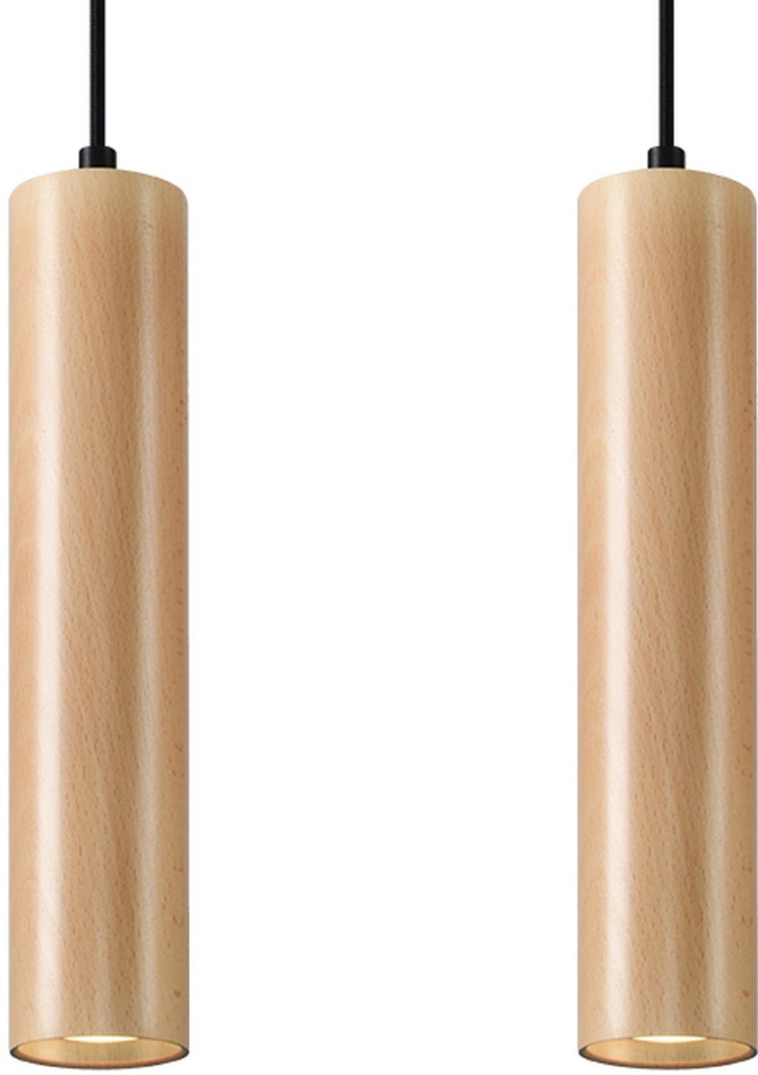 Sollux Lighting Lino hanglamp 2x40 W hout SL.0637