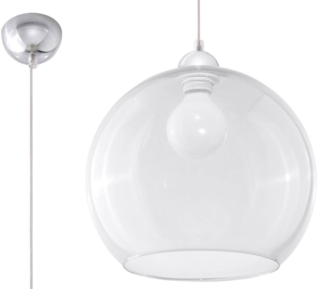 Sollux Lighting Ball hanglamp 1x60 W doorzichtig SL.0248