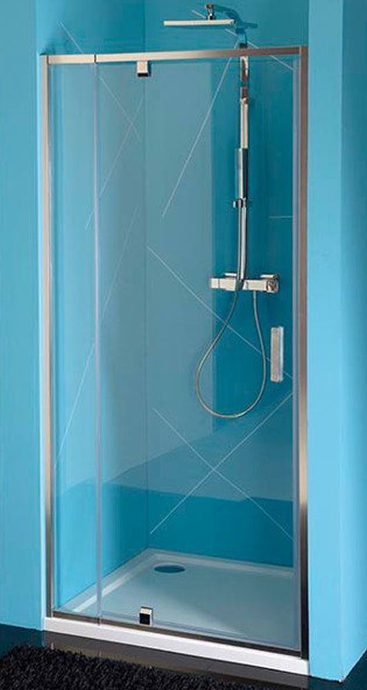 Polysan Easy Line douchedeur 102 cm kantelbaar chroom glans/helder glas EL1715