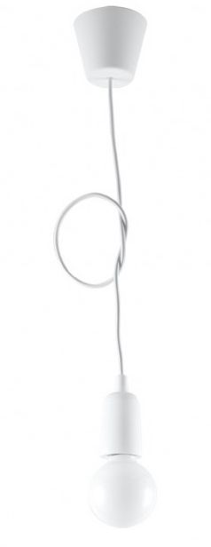 Sollux Lighting Diego hanglamp 1x60 W wit SL.0569