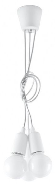 Sollux Lighting Diego hanglamp 3x60 W wit SL.0570
