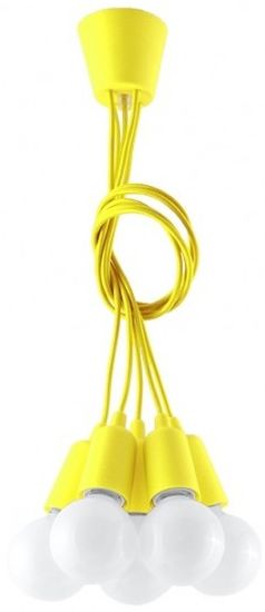 Sollux Lighting Diego hanglamp 5x60 W geel SL.0580
