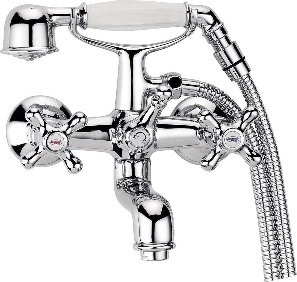 Aqualine Victoria bad- en douchekraan wand chroom VC10
