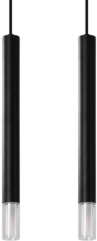 Sollux Lighting Wezyr hanglamp 2x40 W zwart SL.0961