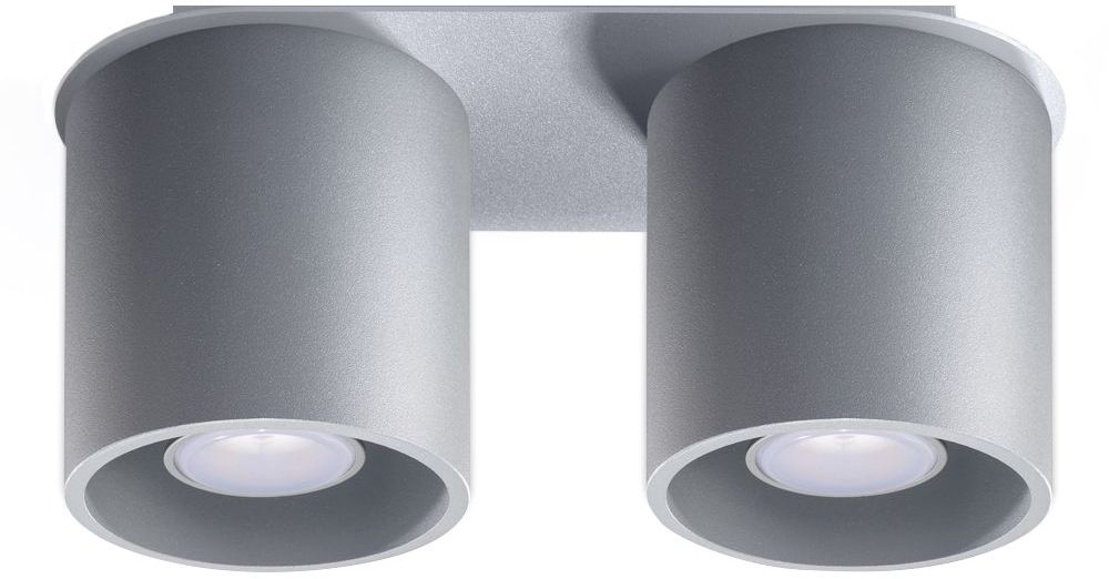 Sollux Lighting Orbis plafondlamp 2x40 W grijs SL.0055
