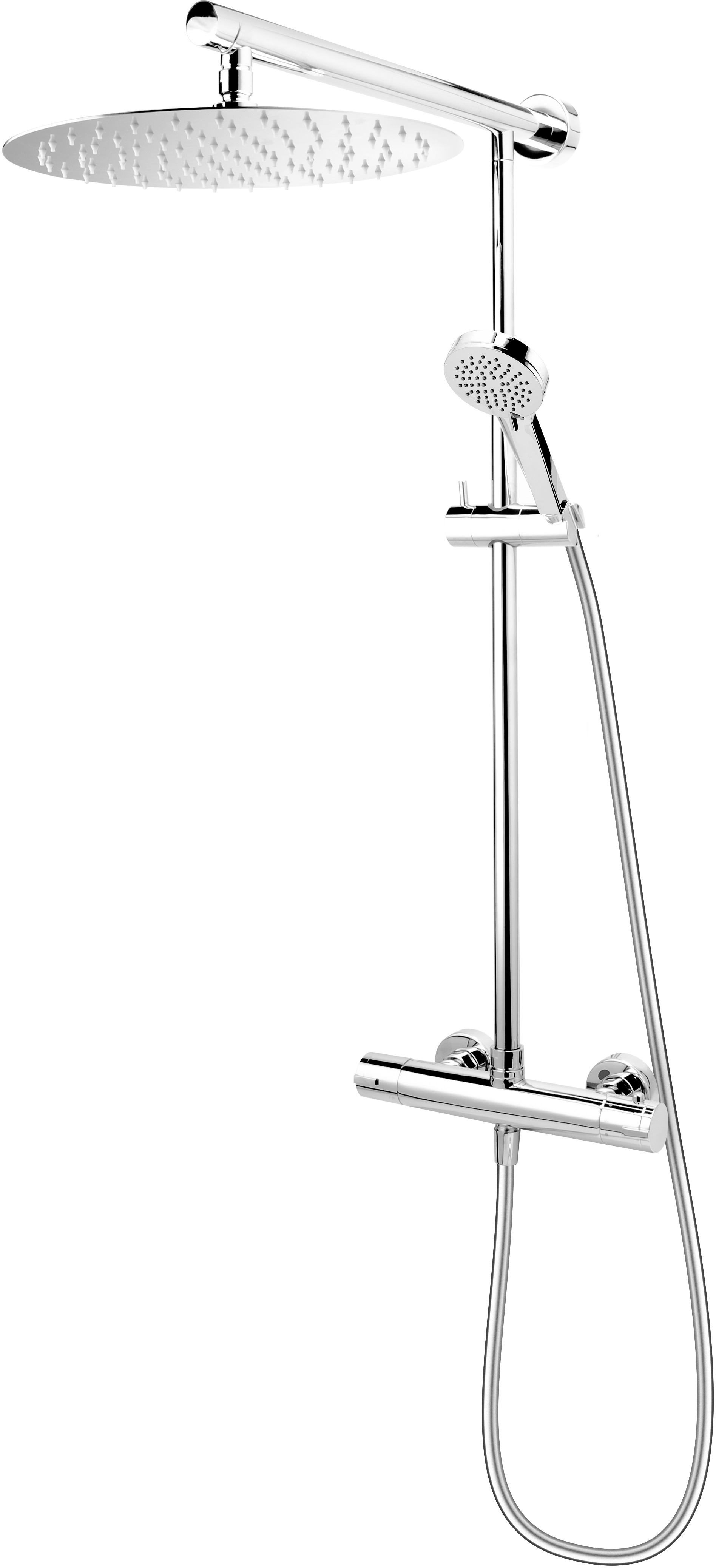 FDesign Anima doucheset wand met thermostaat met regendouche chroom FD5-ANA-7U-11