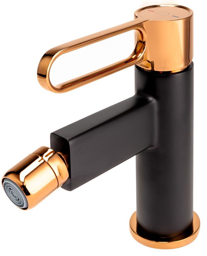 FDesign Zaffiro bidetkraan staand zwart FD1-ZFR-6-25