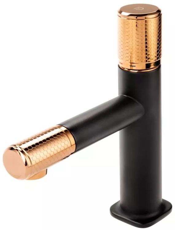 FDesign Ardesia wastafelkraan staand zwart-gouden FD1-ARD-2-25
