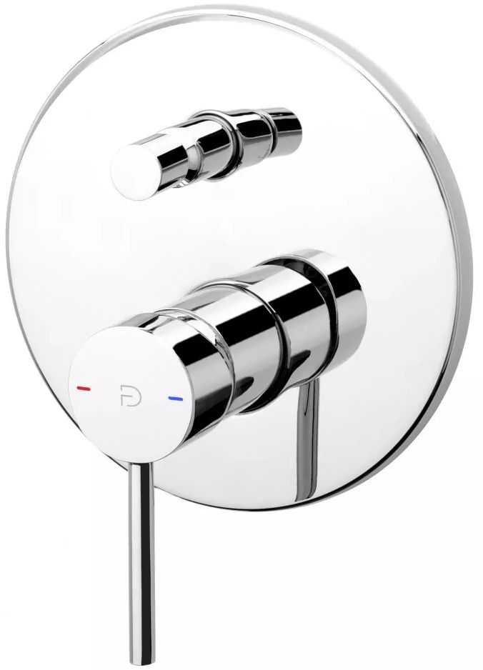 FDesign Flusso bad- en douchekraan inbouw chroom FD1-FLS-7P-11