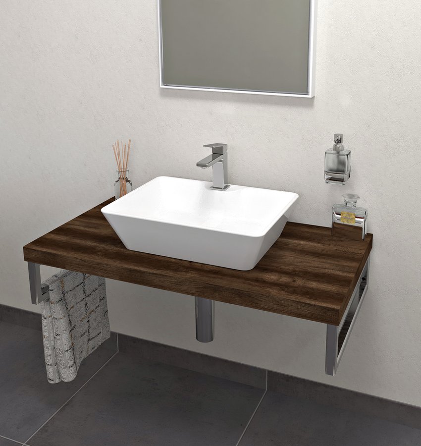 Sapho Avice badkamerblad 100x49.5 cm eik AV1011