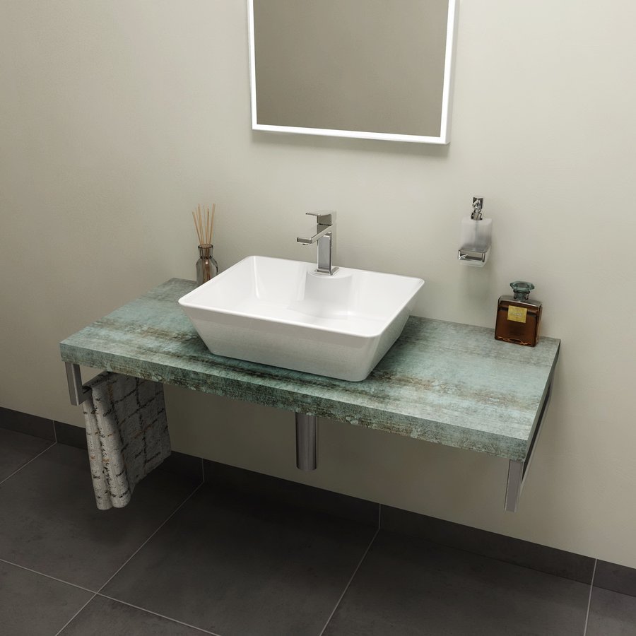 Sapho Avice badkamerblad 100x49.5 cm grafiet-blauw AV106