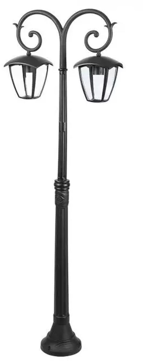 V-TAC staanlamp voor buiten 2x60 W zwart 7061