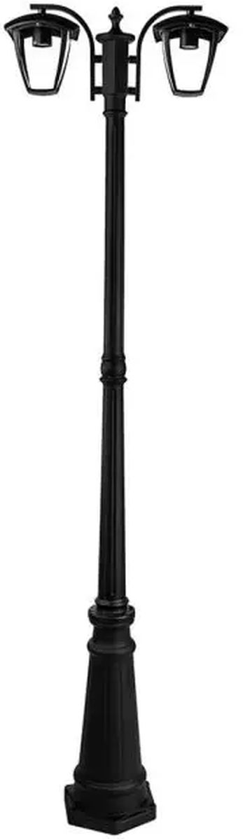 V-TAC staanlamp voor buiten 2x60 W zwart 7062