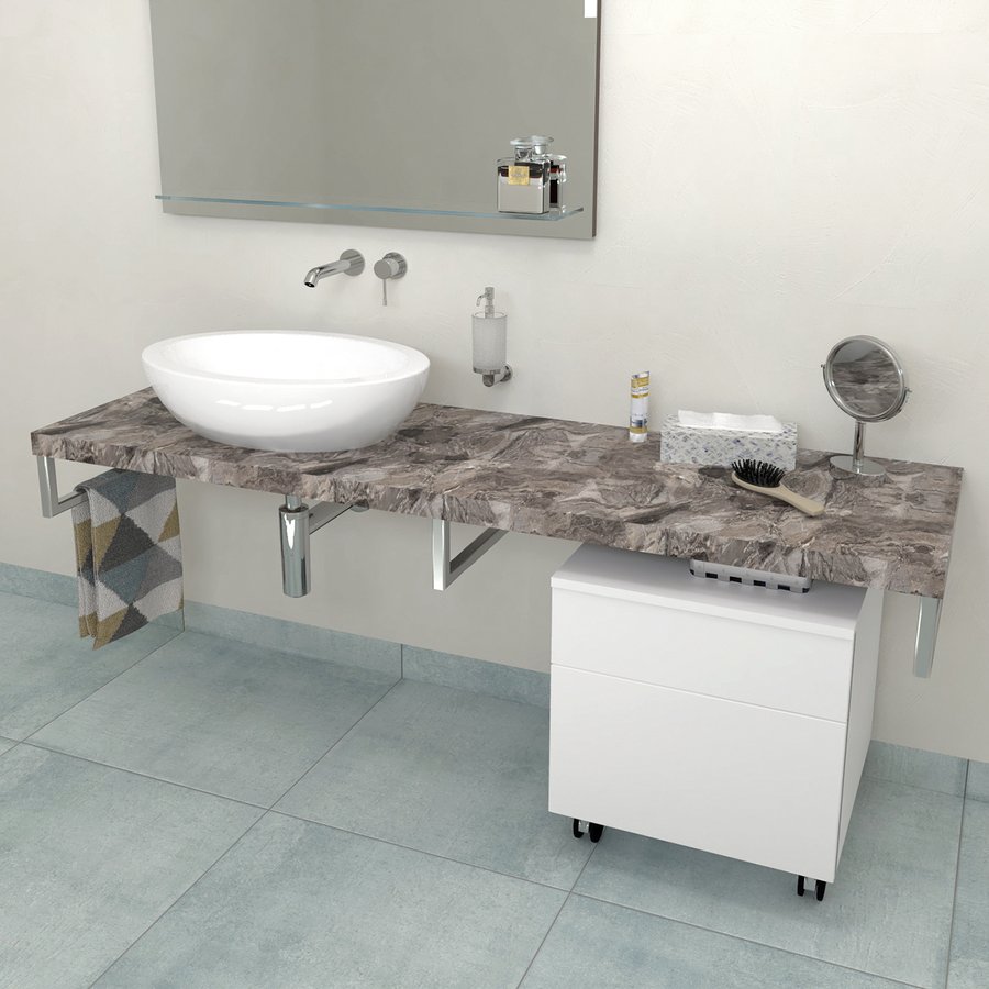 Sapho Avice badkamerblad 160x49.5 cm grijs AV1610