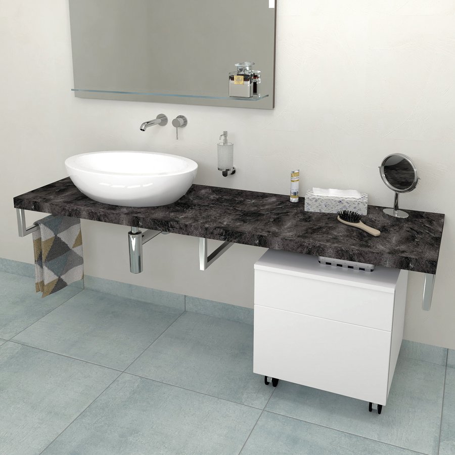 Sapho Avice badkamerblad 160x49.5 cm grafiet AV169