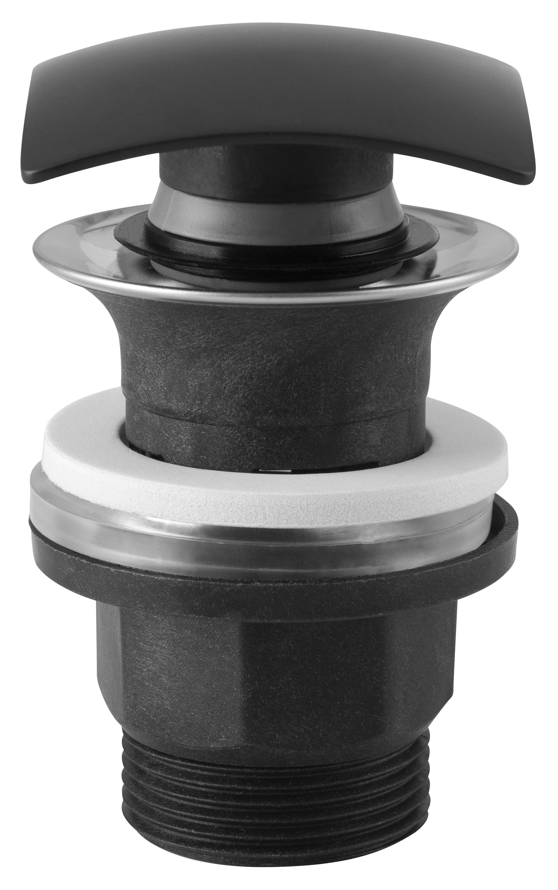 Ferro wastafelstop zwart S290BL-B