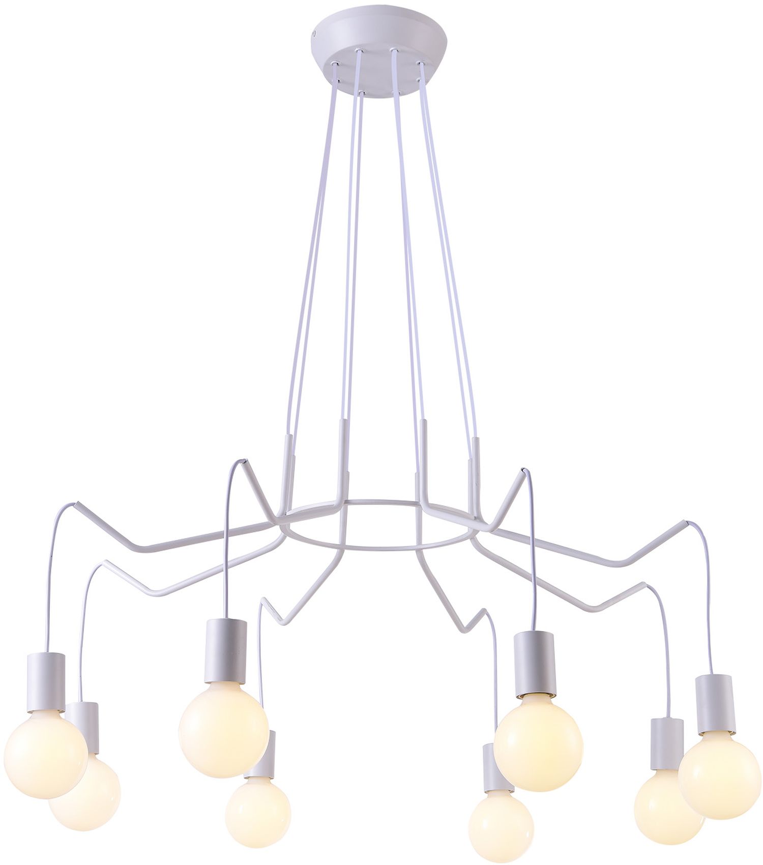 Candellux Basso hanglamp x40 W wit 38-71040