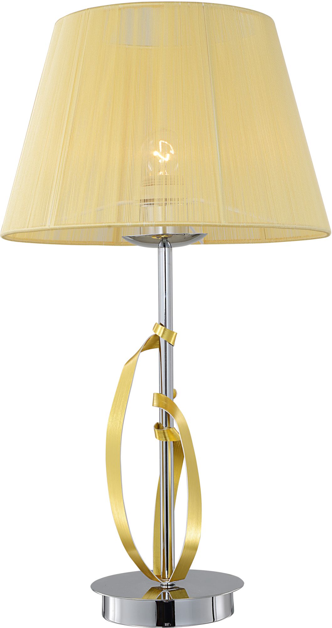 Candellux Diva tafellamp 1x60 W chroom-gouden 41-55071