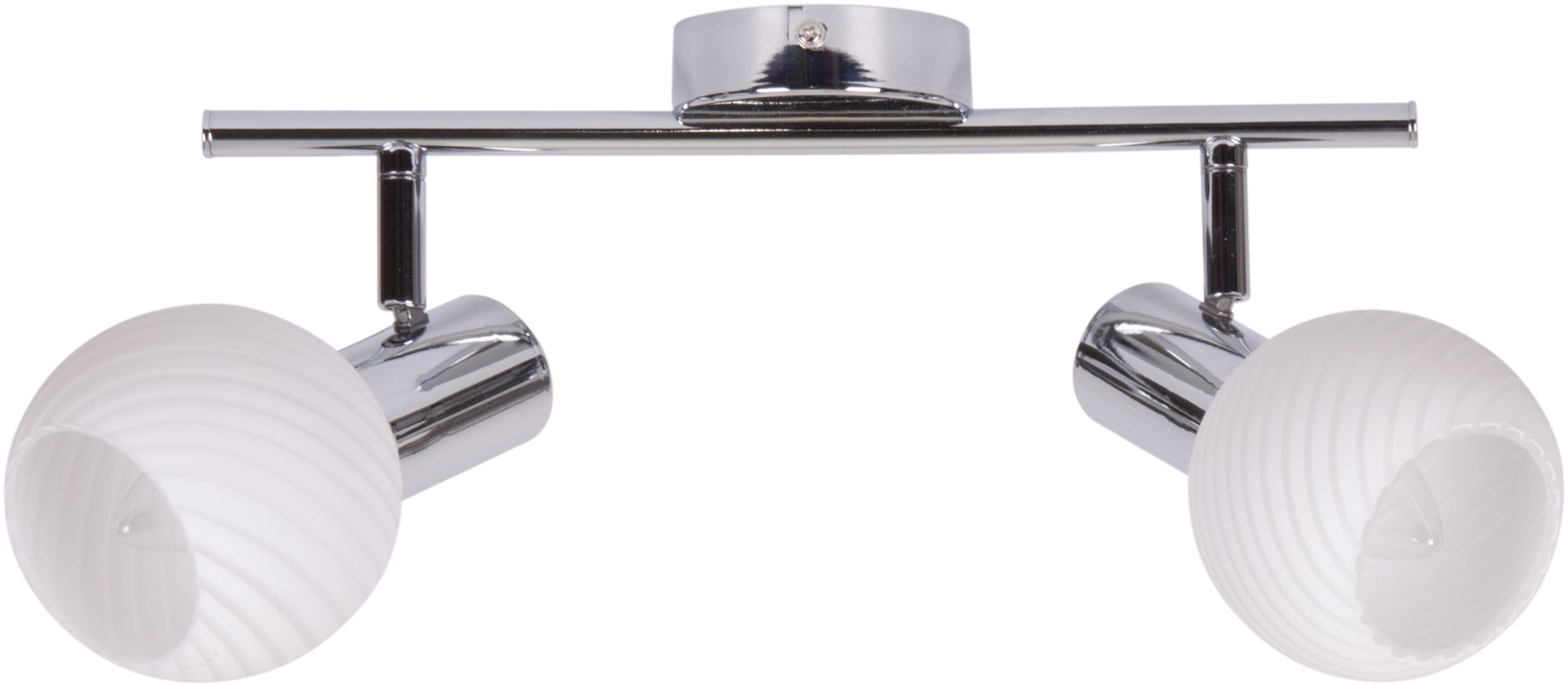 Candellux Turno plafondlamp 2x40 W wit-chroom 92-94202