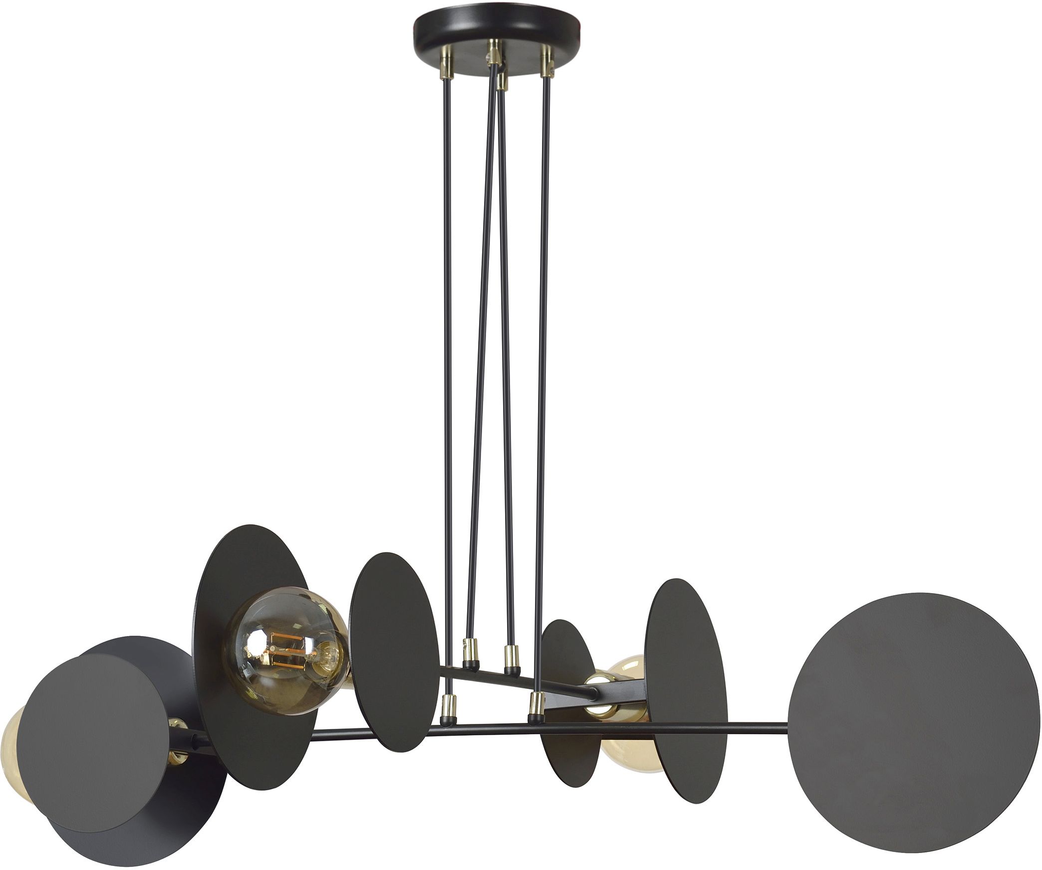 Emibig Idea hanglamp 4x15 W zwart 792/4