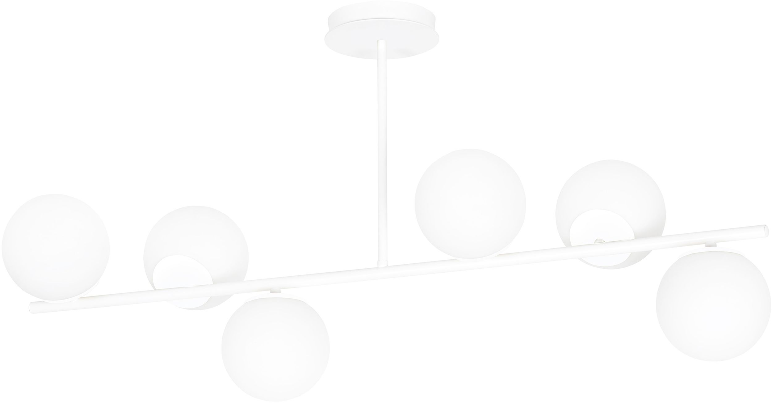 Emibig Bior plafondlamp 6x10 W wit 1021/6