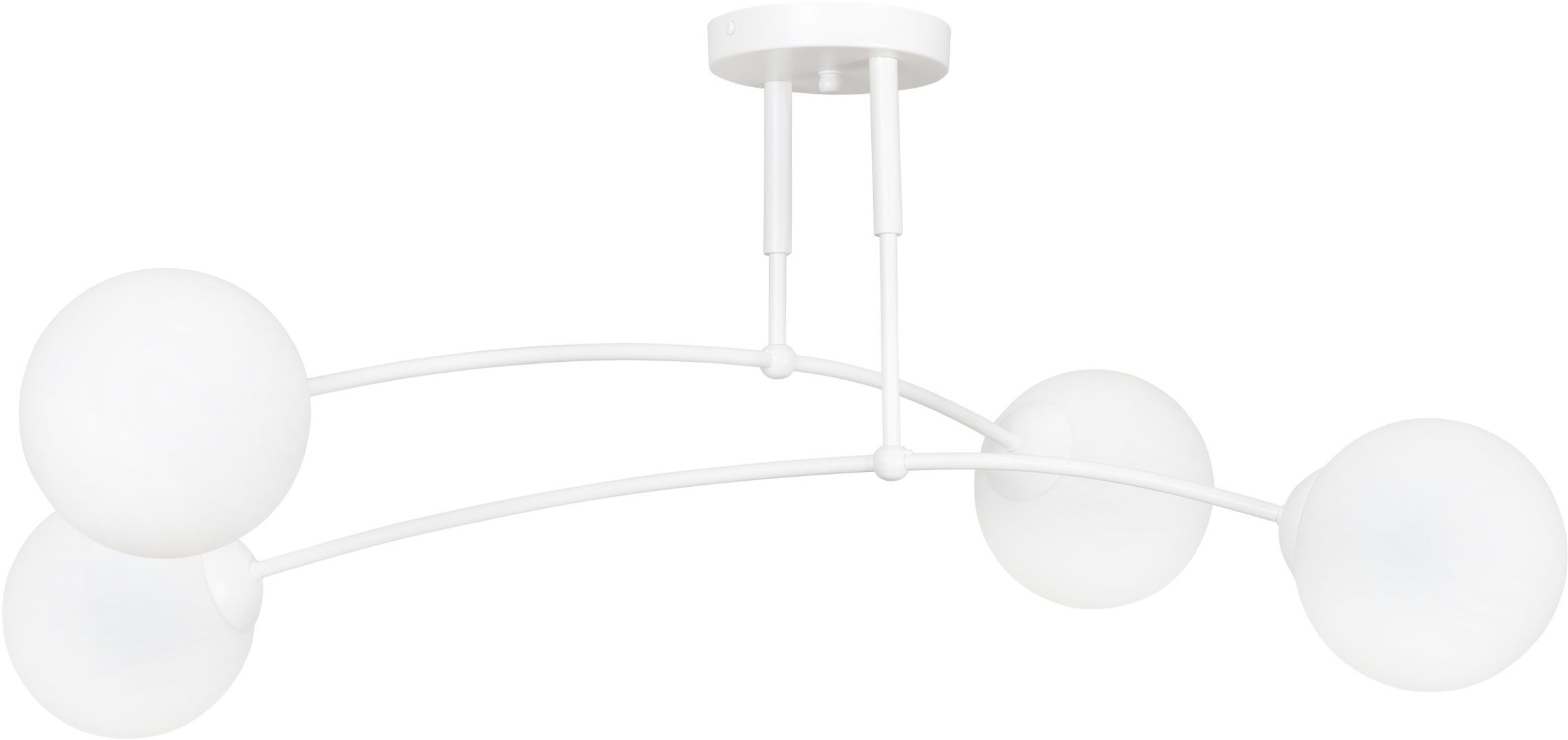 Emibig Pregos plafondlamp 4x10 W wit-melkachtig 671/4