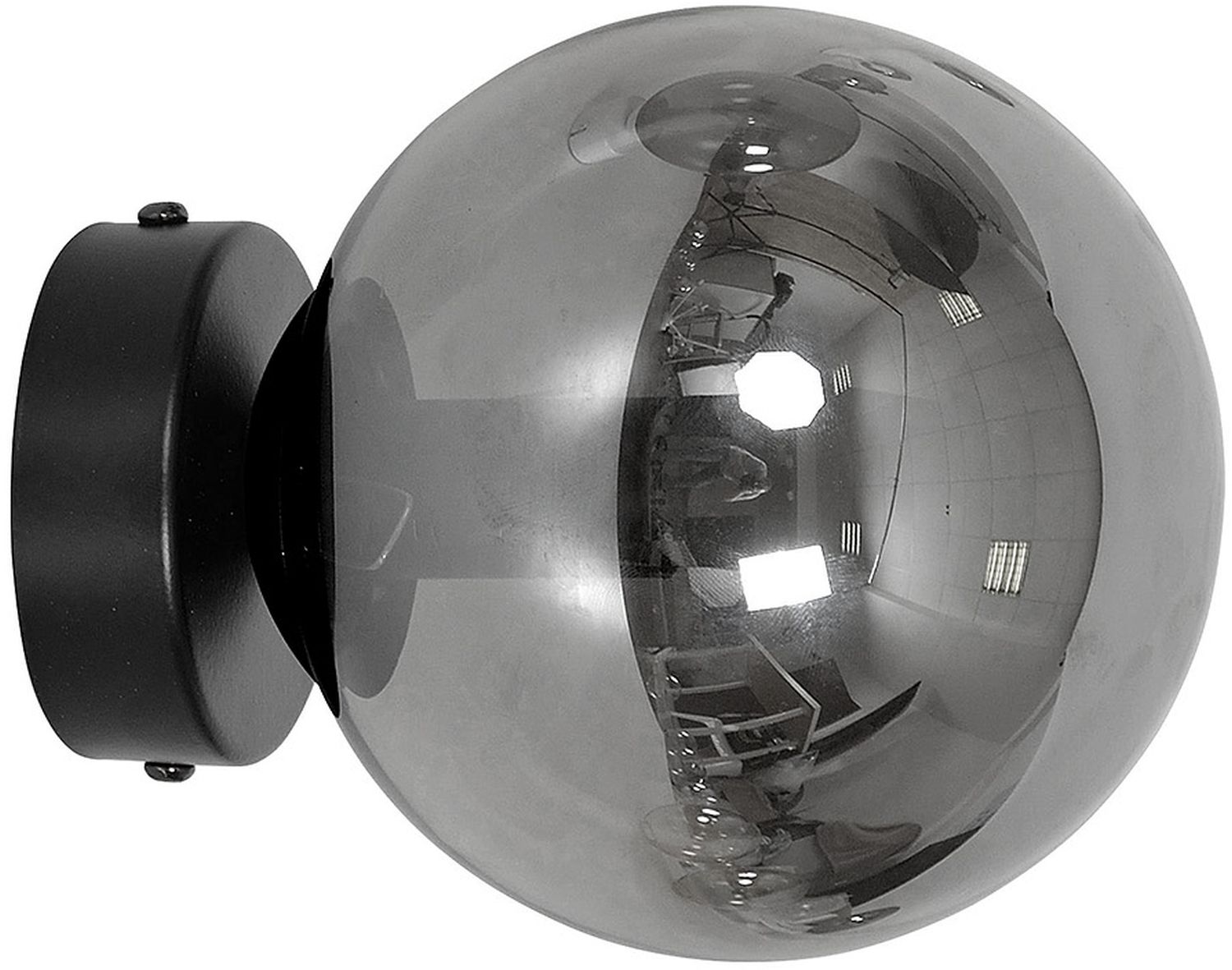 Emibig Rossi wandlamp 1x10 W zwart-grafiet 875/K1