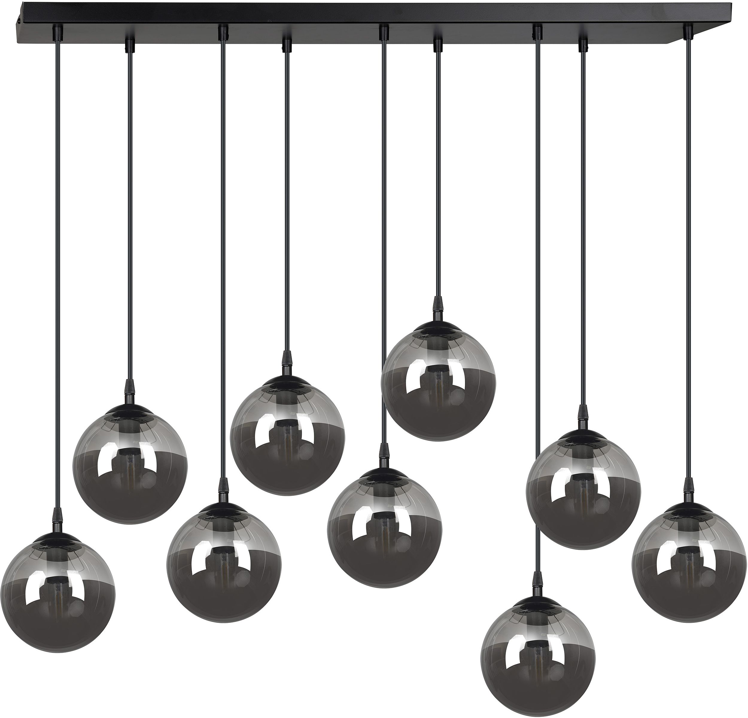 Emibig Cosmo hanglamp x10 W zwart-grafiet 712/9