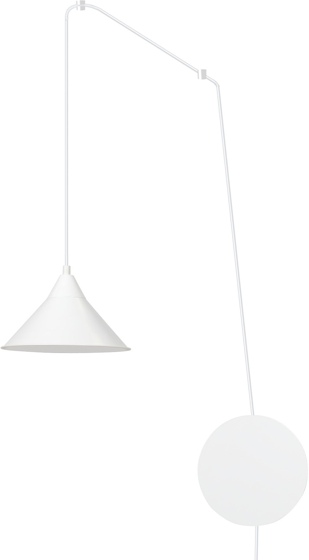 Emibig Abramo hanglamp 1x15 W wit 159/1