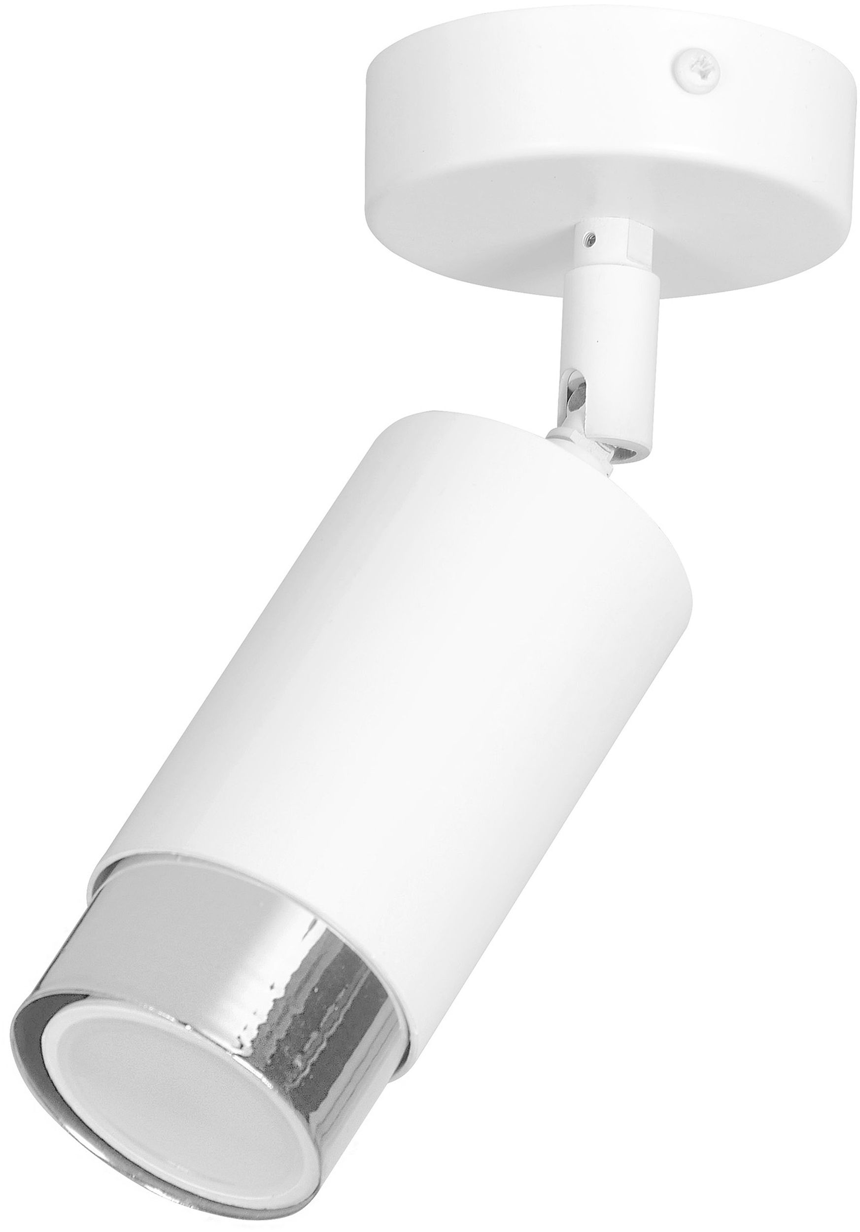 Emibig Hiro plafondlamp 1x8 W wit-chroom 962/1